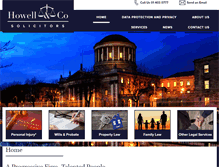 Tablet Screenshot of howellsolicitors.ie